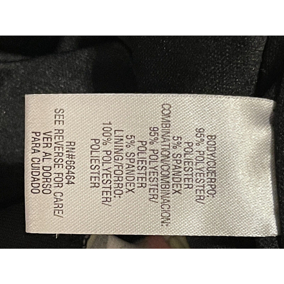 Sandra Darren Sheath Dress Ponte Stretch Lined Colorful Paisley & Black Sz 14 - Picture 6 of 6